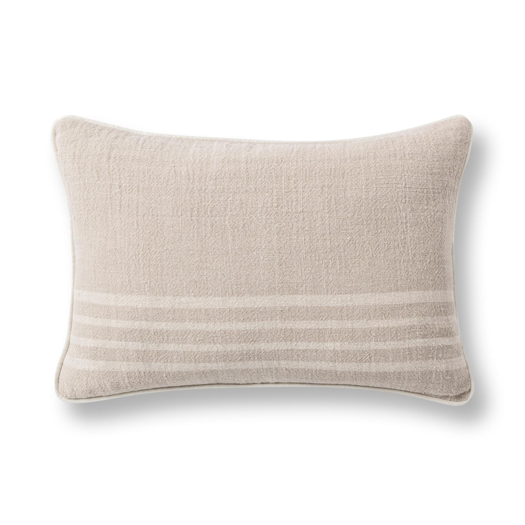 14x20 Newport Natural/Ivory Linen Pillow