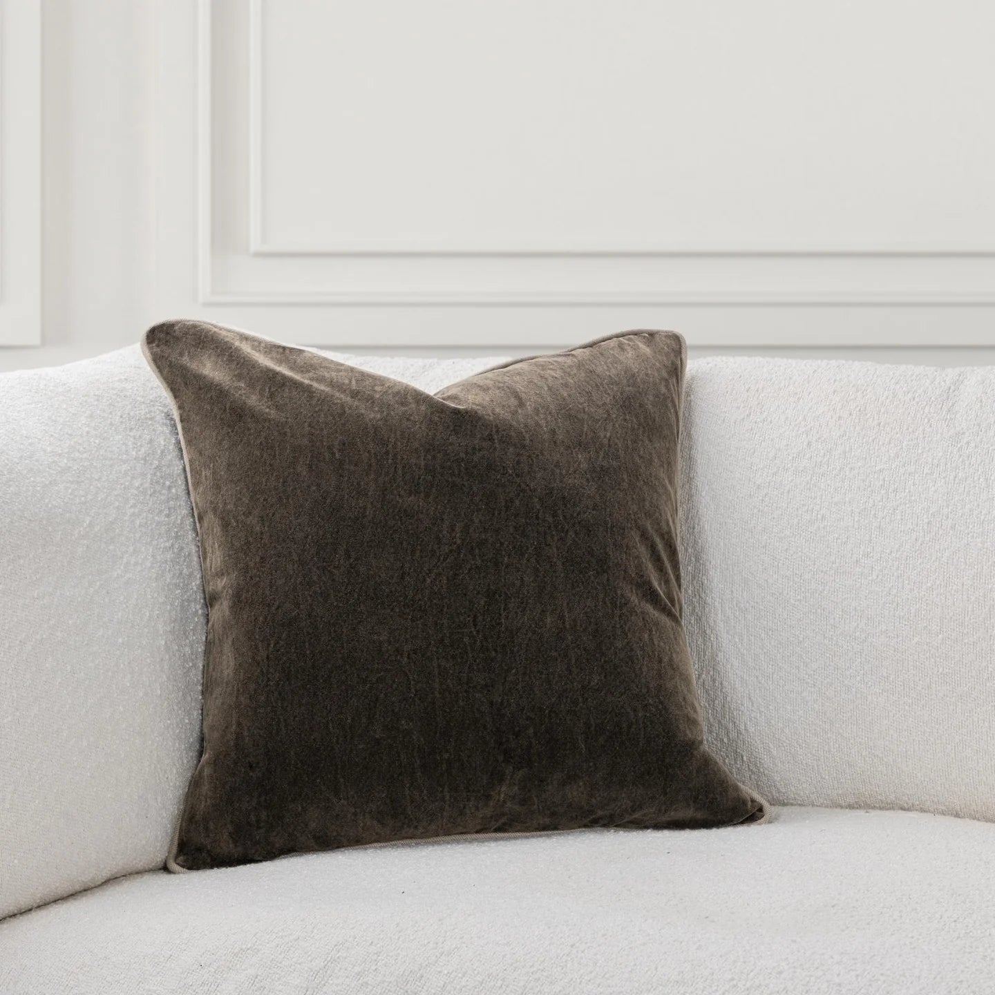 22x22 Velvet Pillow-Dark Clove