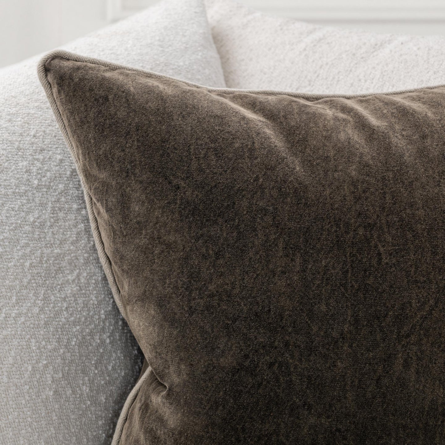 22x22 Velvet Pillow-Dark Clove