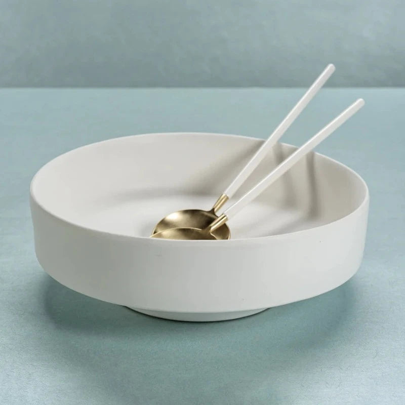 White Ceramic Centerpiece Bowl