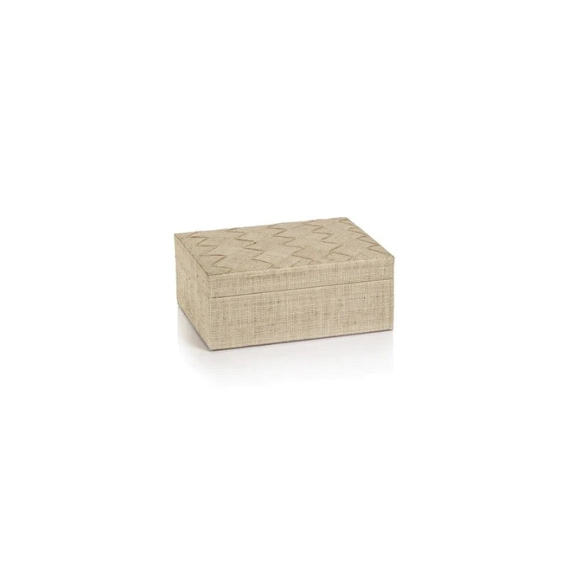 Woven Raffia Decorative Box (2 Sizes)