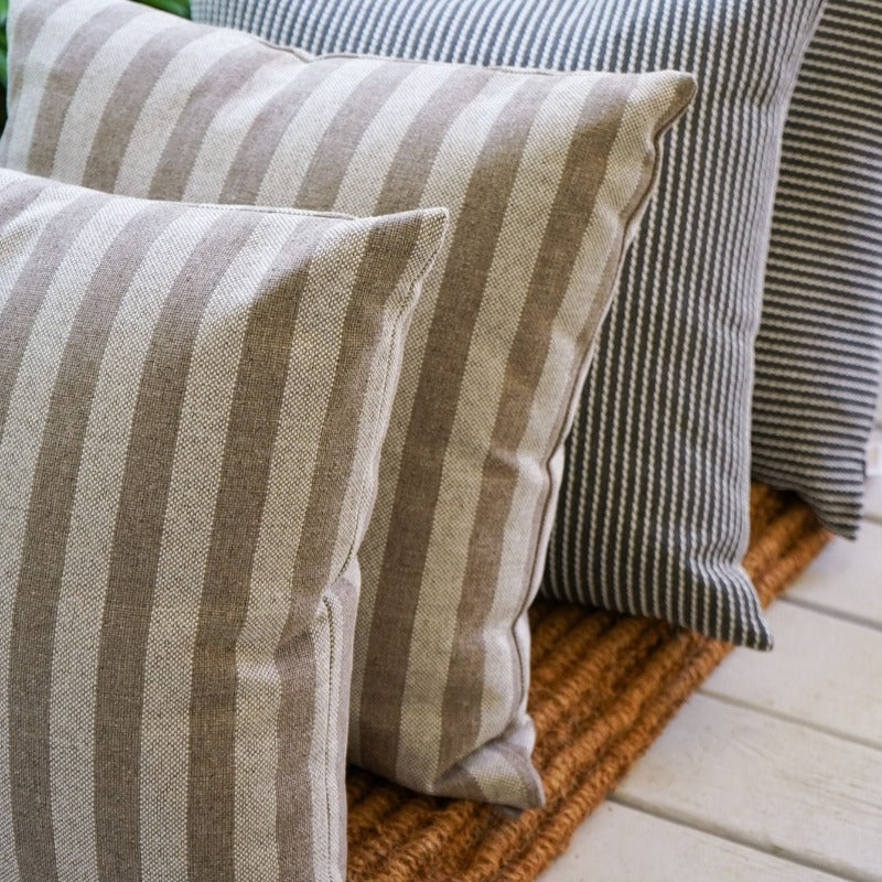 Twine Striped Outdoor Pillow 22" x 22"