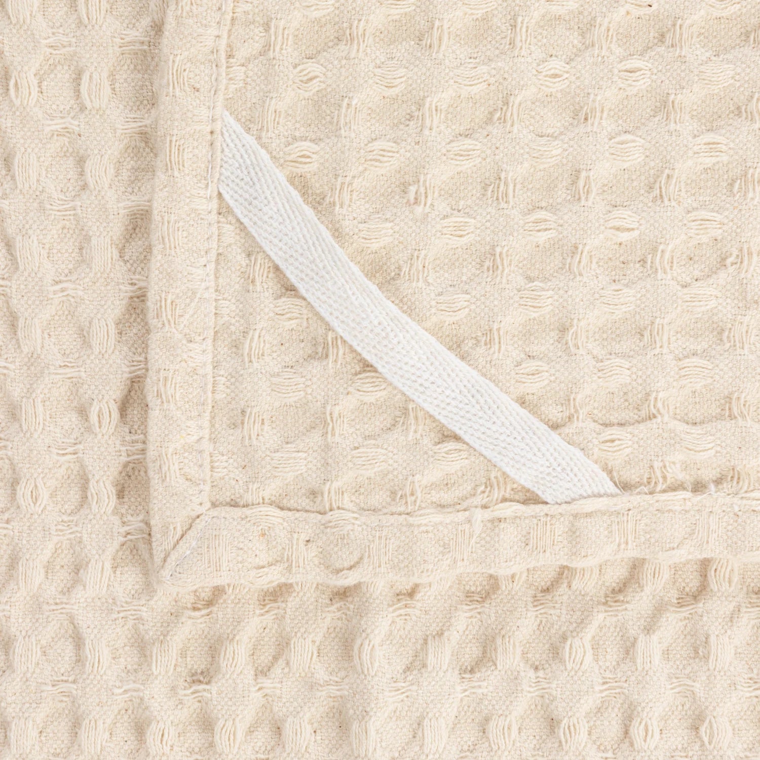 Waffle Weave Tea Towel-Cream