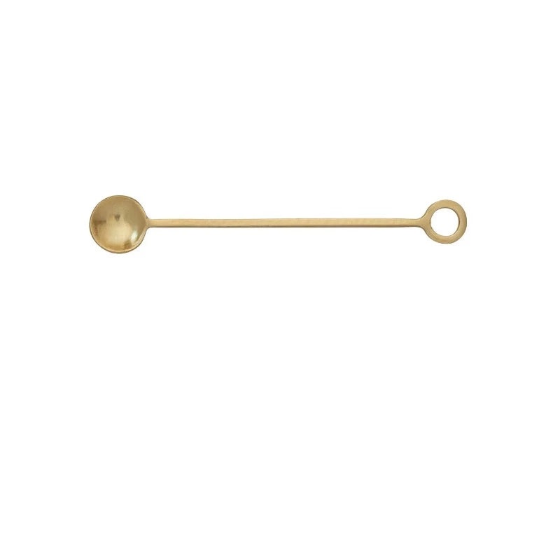 Hammered Gold Cocktail Spoon