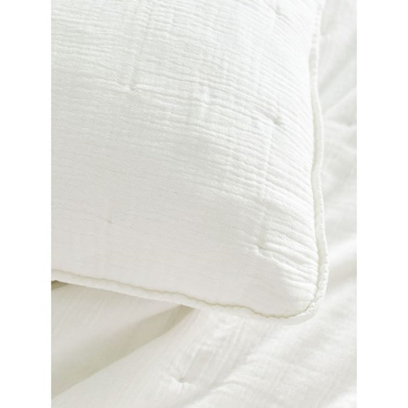 White Gauze Quilt & Pillow Set (2 Sizes)