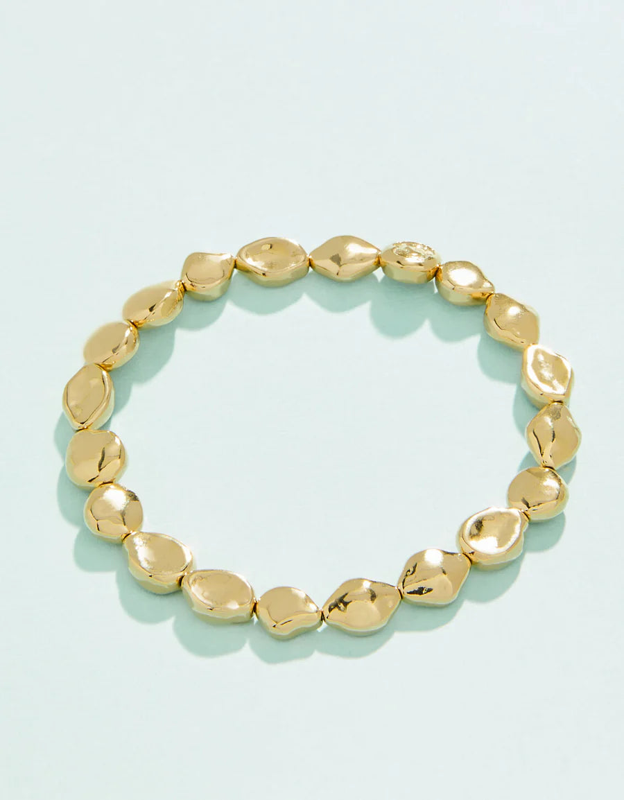 Burkes Beach Stretch Bracelet-Gold Pearls