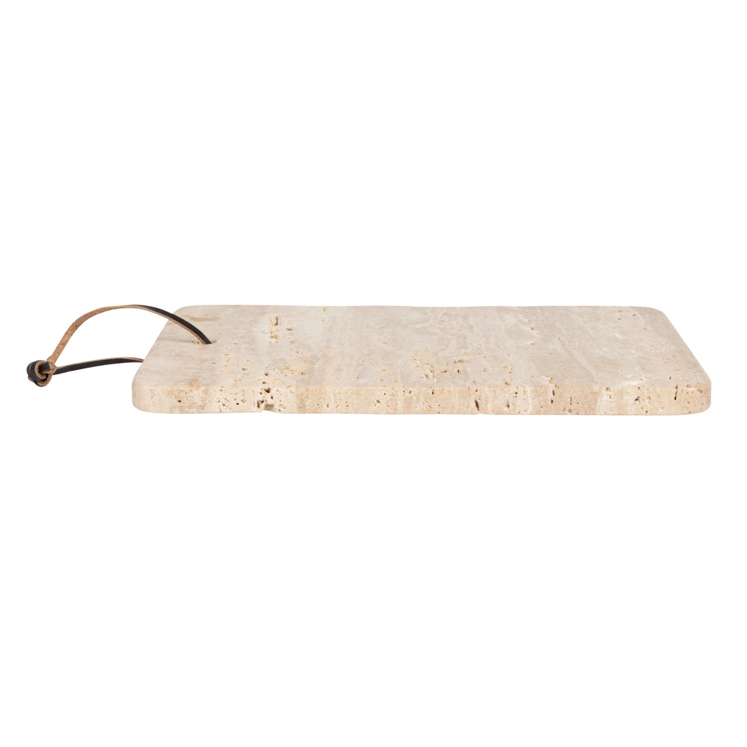 12x8 Travertine Board w/ Leather Tie