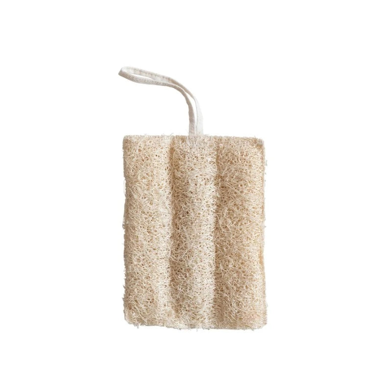 Natural Loofah with Rope Hanger