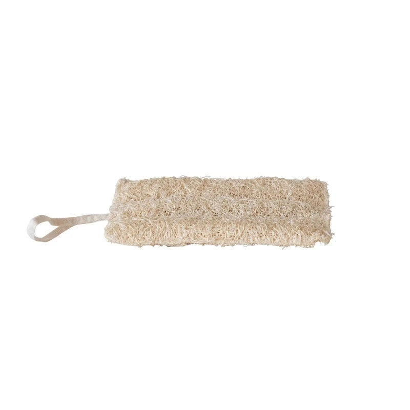 Natural Loofah with Rope Hanger