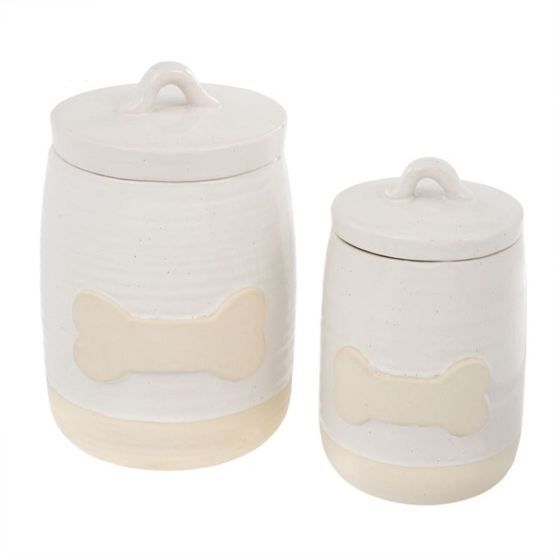 Stoneware Dog Treat Jar (2 Sizes)