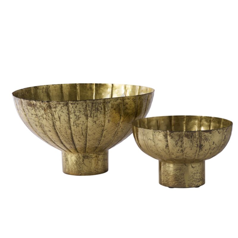 Antique Gold Footed Bowl (2 Sizes)