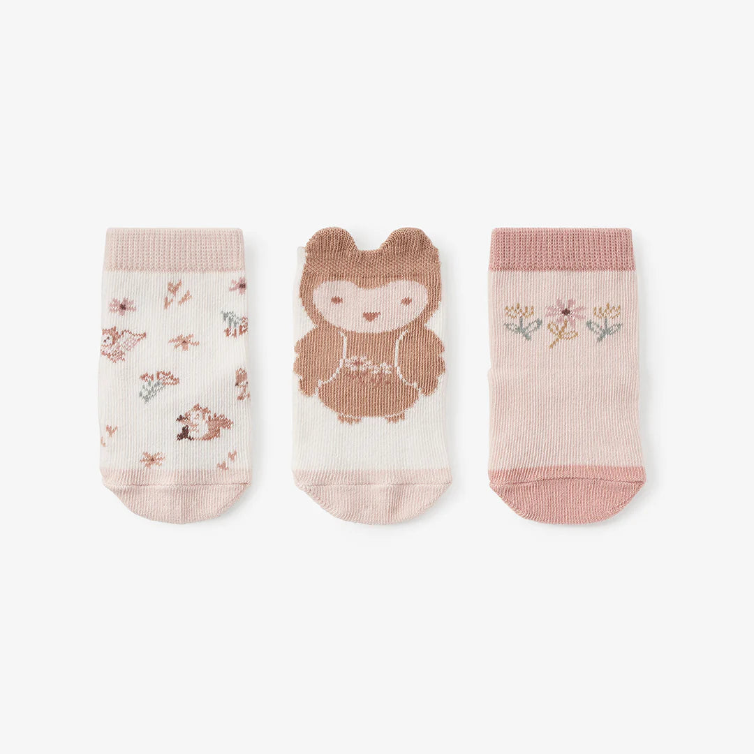 Owl Baby Socks-3 Pk