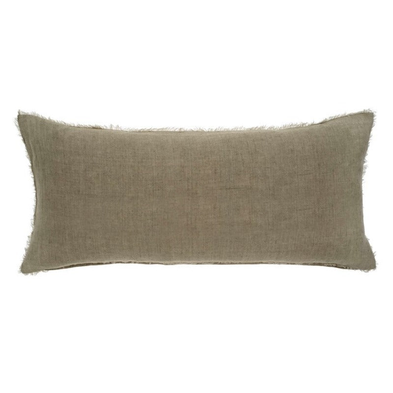 Sand Linen Lumbar Pillow - 14x31"