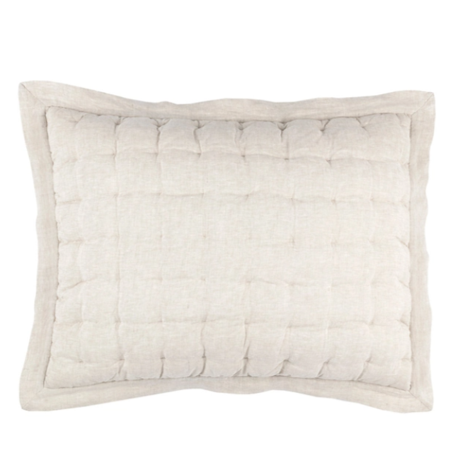 Lush Linen Natural Puff Sham (3 Sizes)