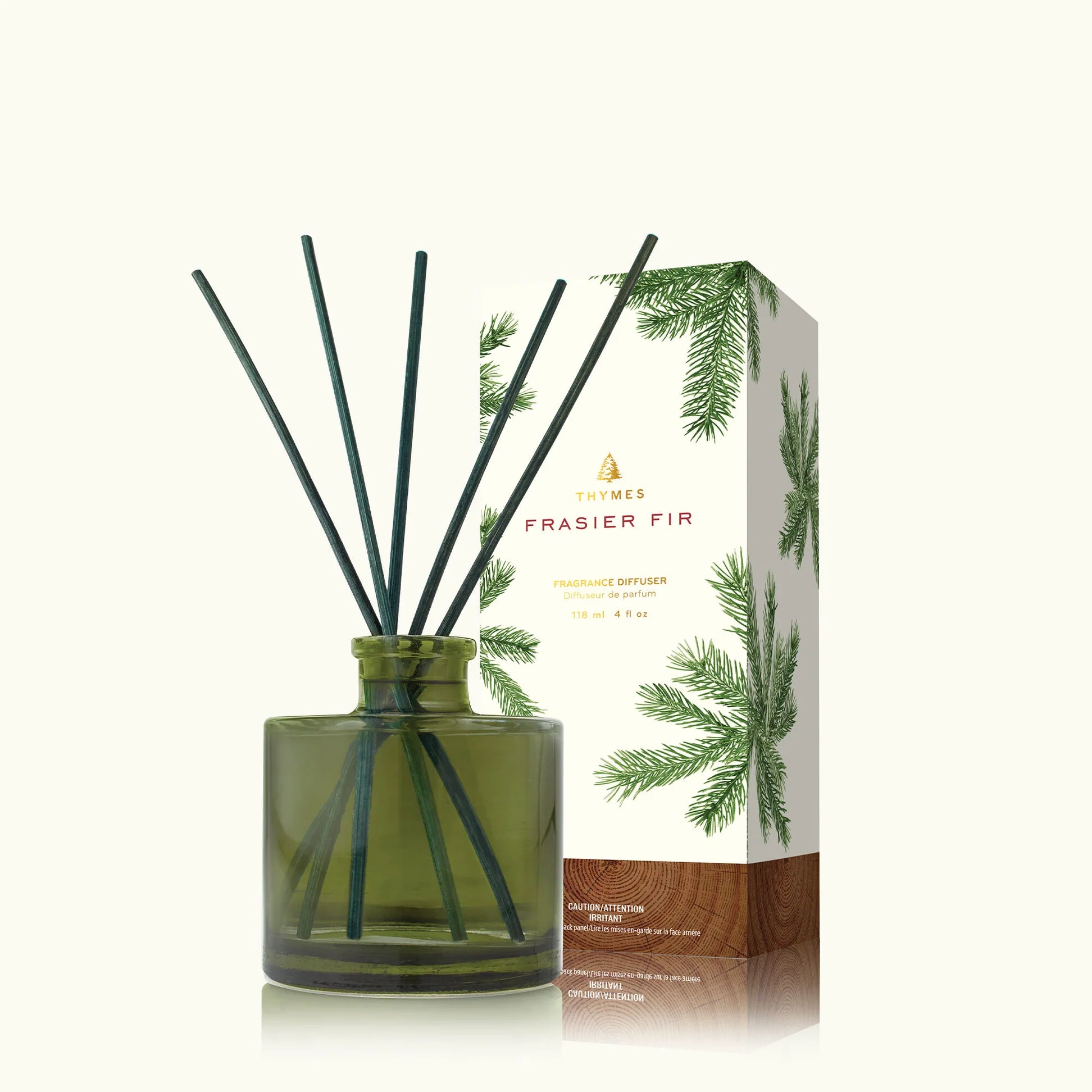 Thymes Frasier Fir Petite Green Diffuser-4oz