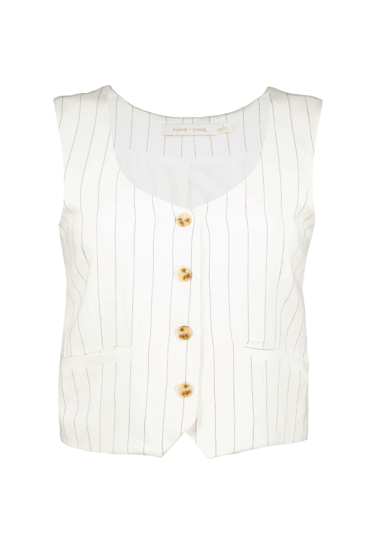 Sorrento Vest- Stripe-Final Sale