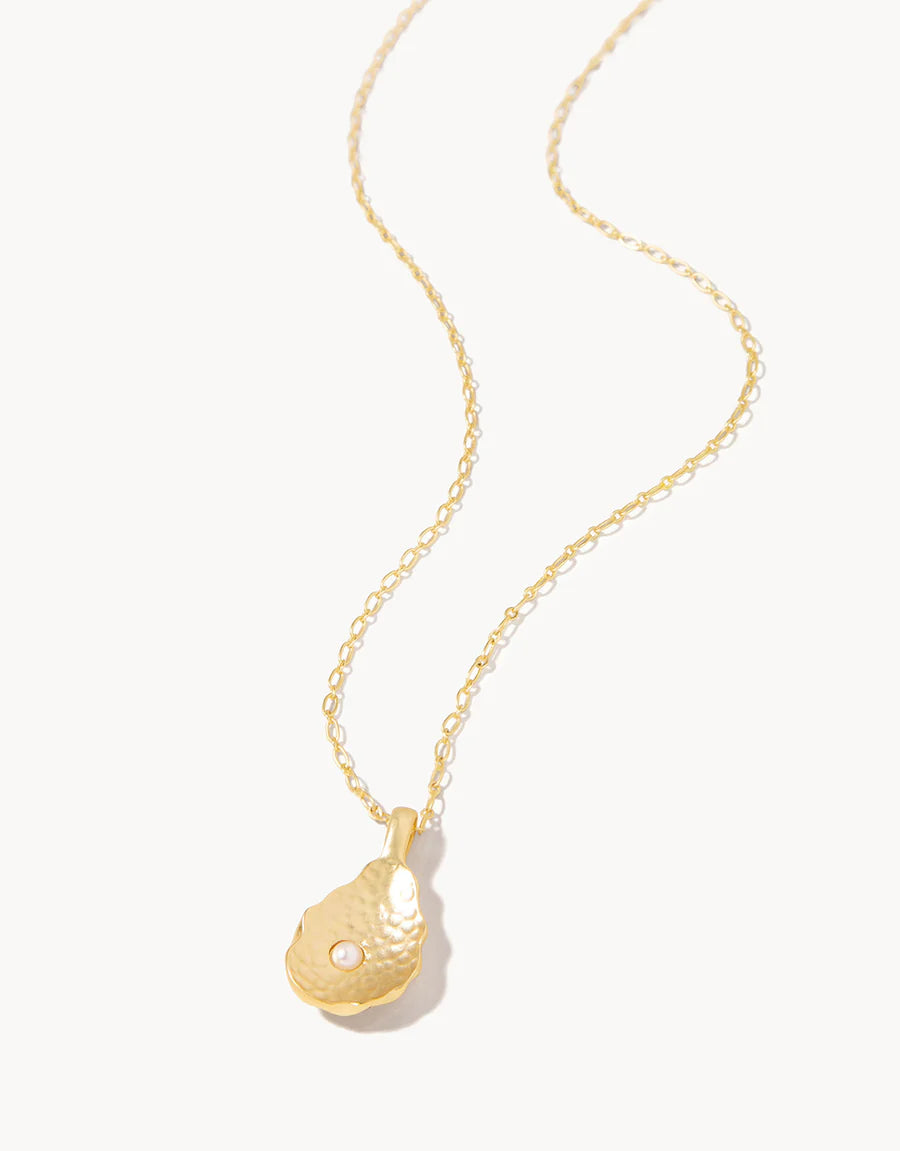 Oyster Necklace 18" -White Opal