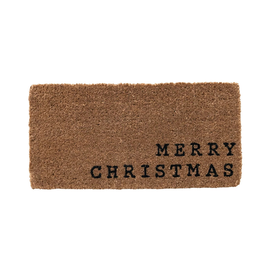 32"L x 16"W Merry Christmas Doormat