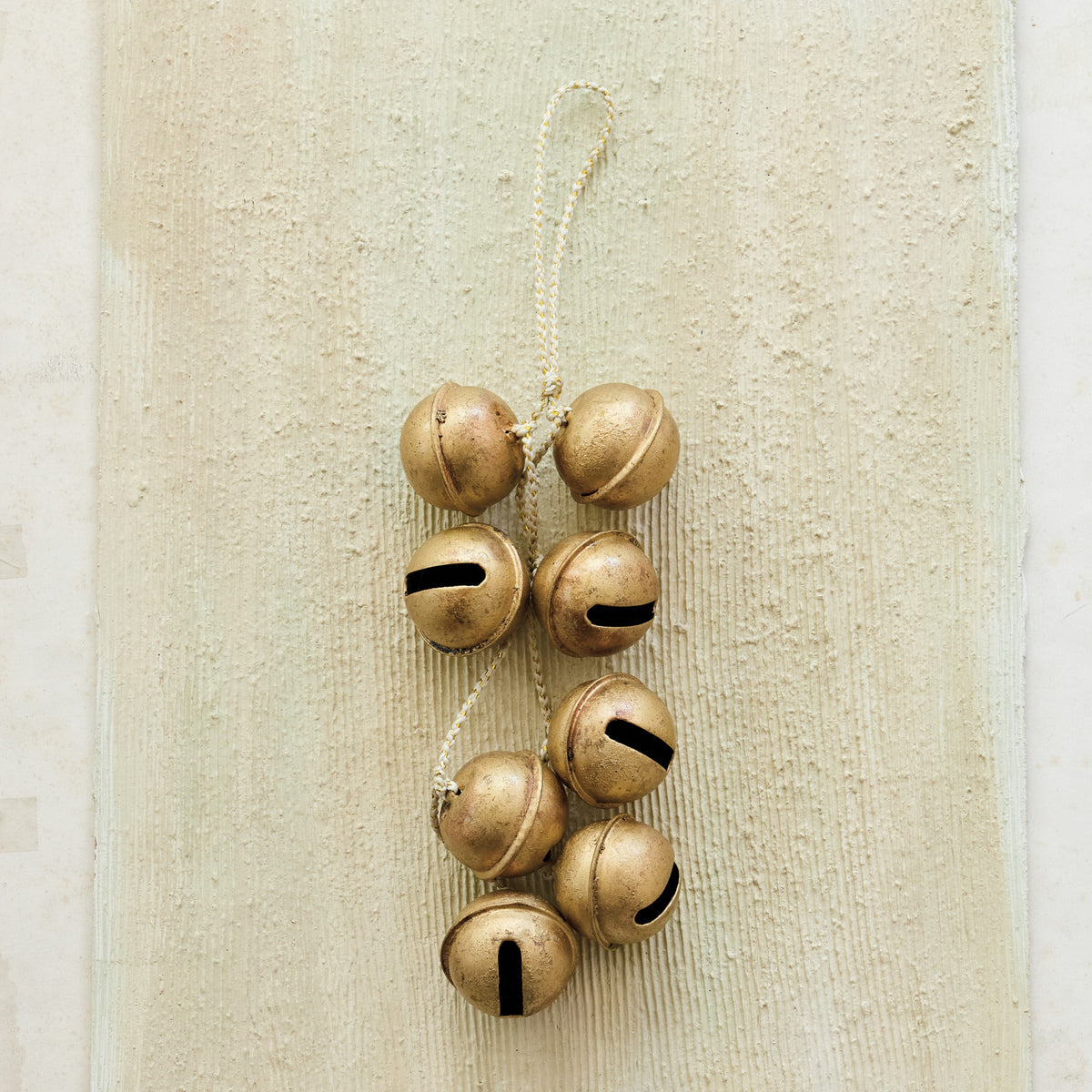16" Hanging Jingle Bells Cluster-Gold
