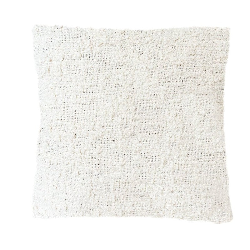 White Textured Pillow (20" x 20")