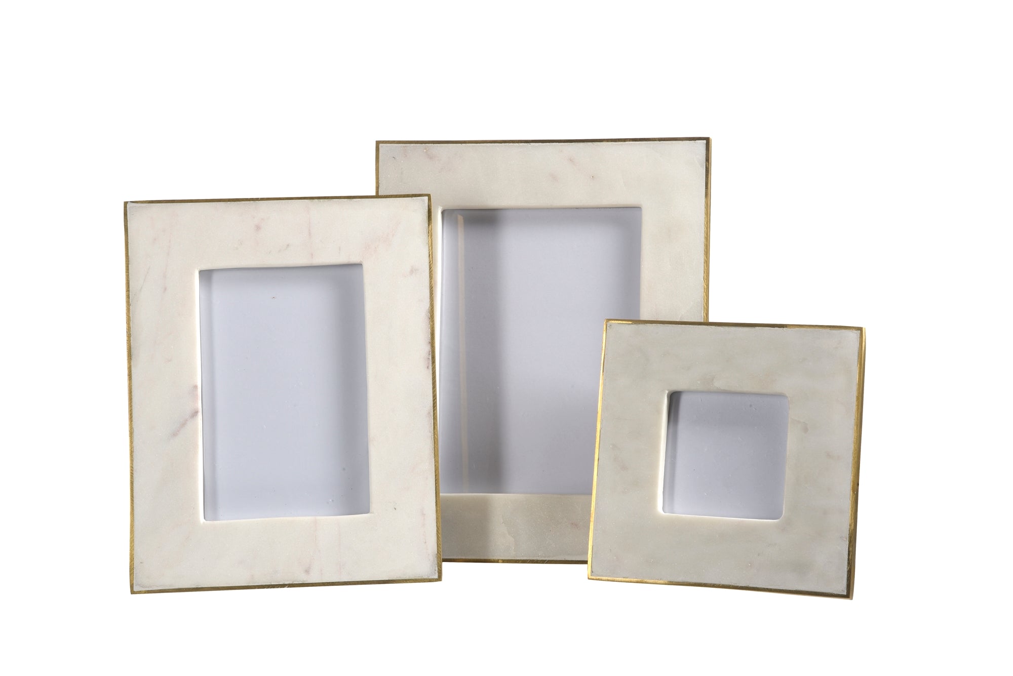Marble & Brass Frame- Fits a 4"x6"  Photo