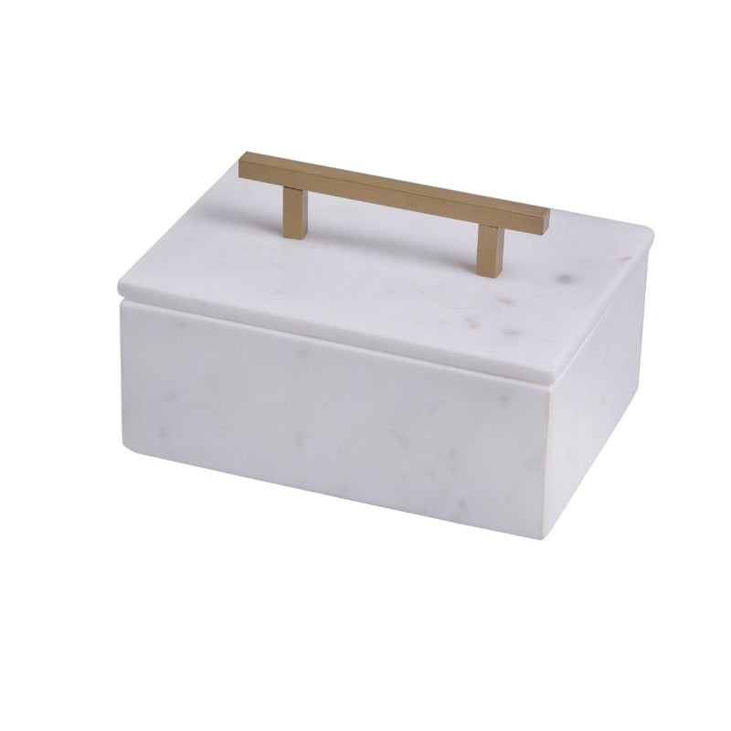 Small Marble Box w/Gold