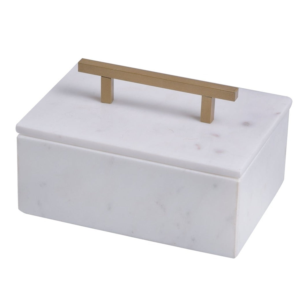 Small Marble Box w/Gold