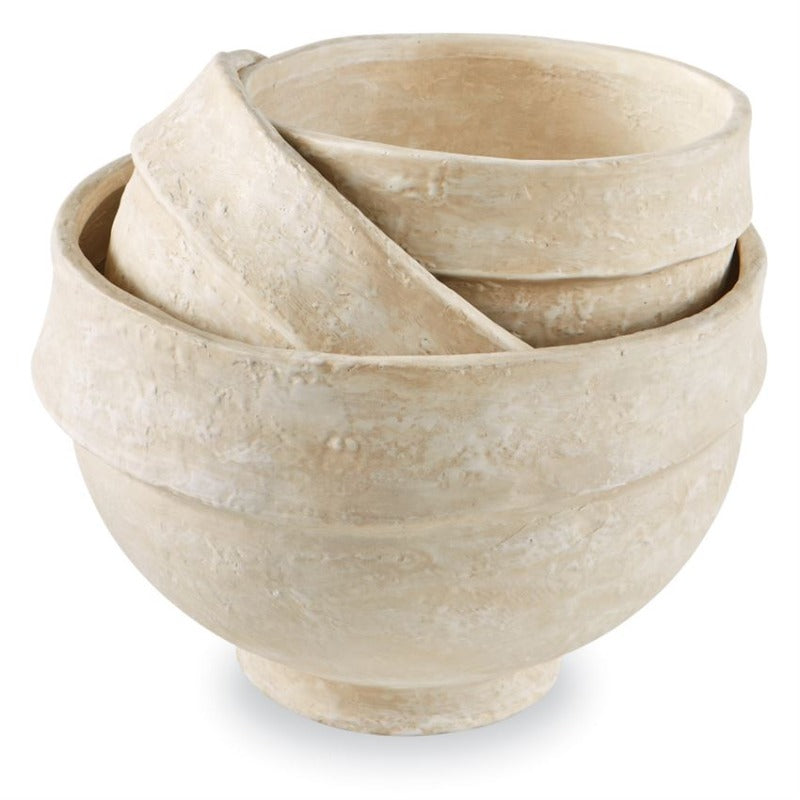 Natural Paper Mache Bowl (3 Sizes)