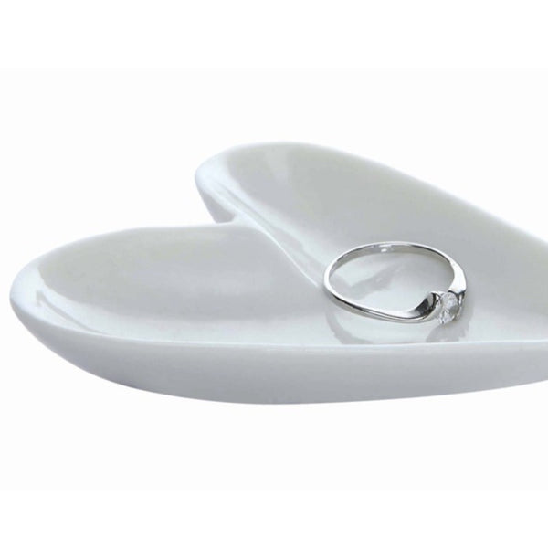 Ceramic Heart Ring Dish