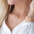 16" Gold Necklace- Honesty Charm