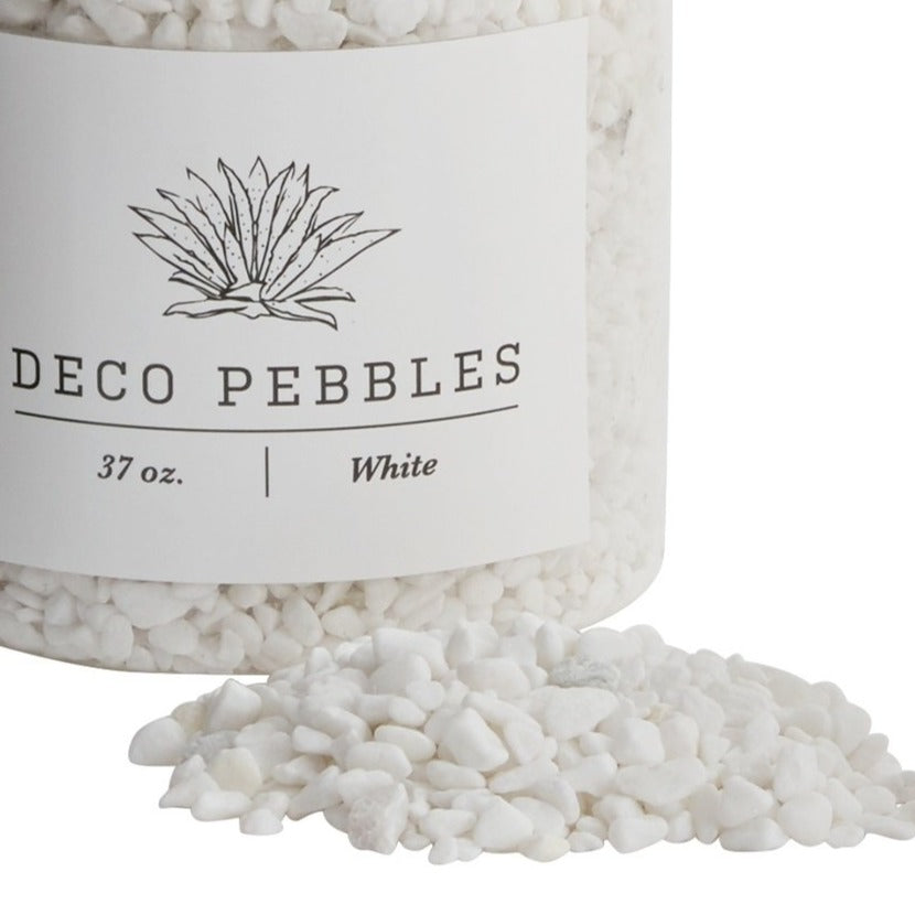 White Deco Pebbles- 37 oz.