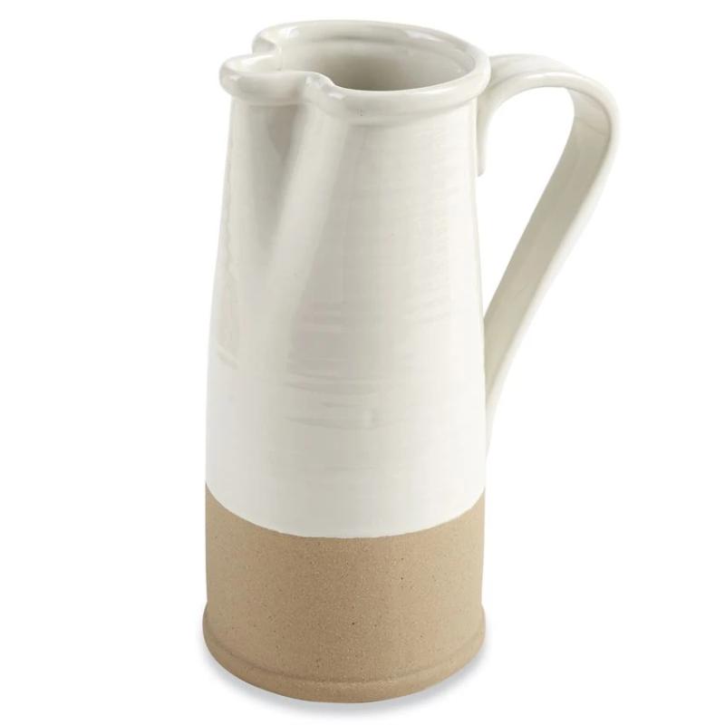 Glazed Stoneware Pitcher