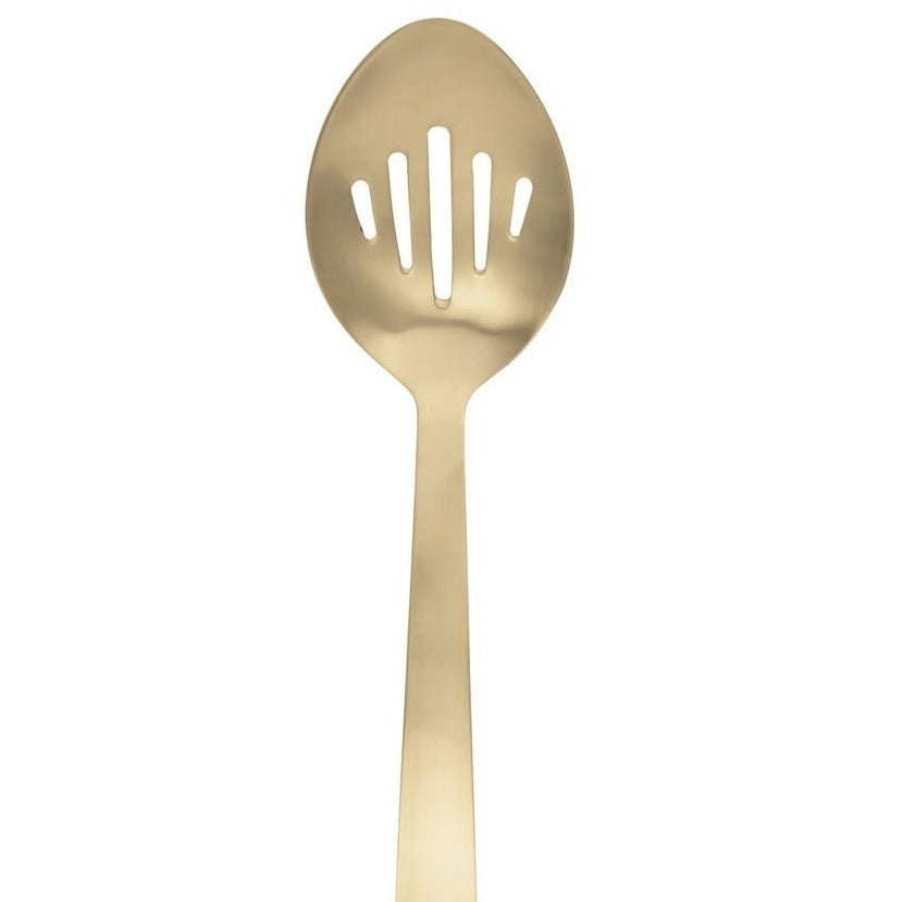 12" Gold Slotted Spoon