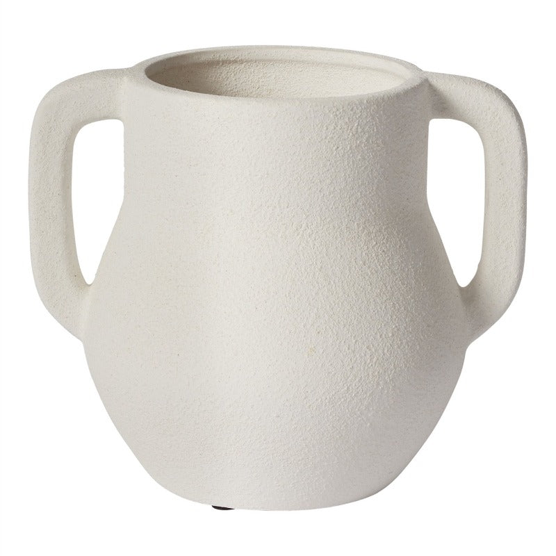 White Sanded Vase
