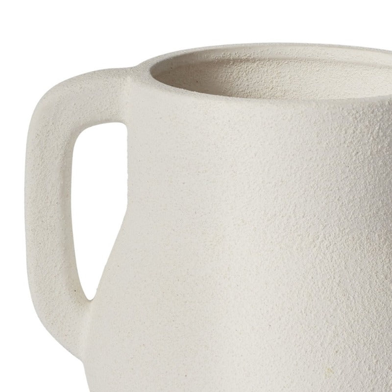 White Sanded Vase