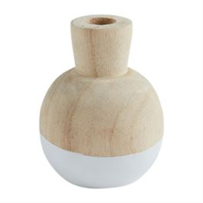 White Dip Paulownia Vase (5 Styles)