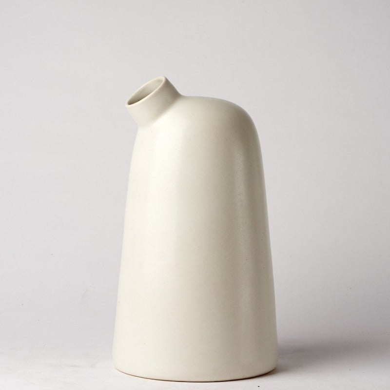 Cream Ceramic Friso Vase (3 Sizes)