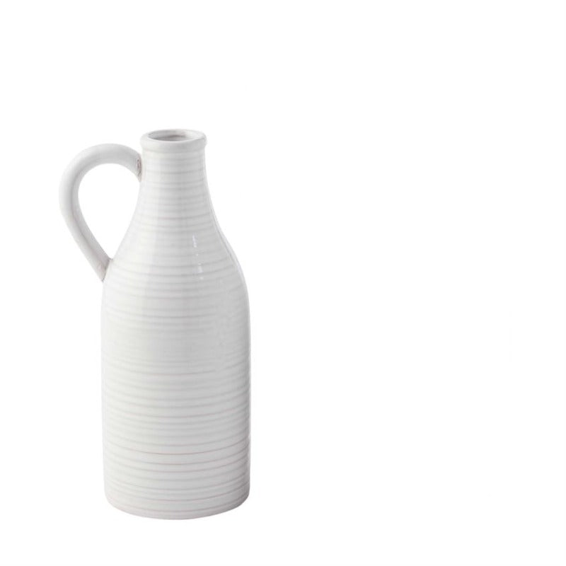 Ribbed Milk Jug Vase (2 Sizes)
