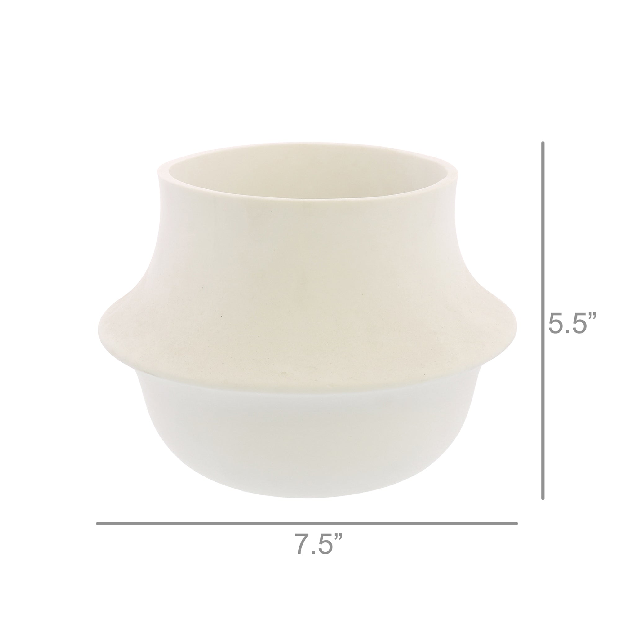 White Contemporary Vase