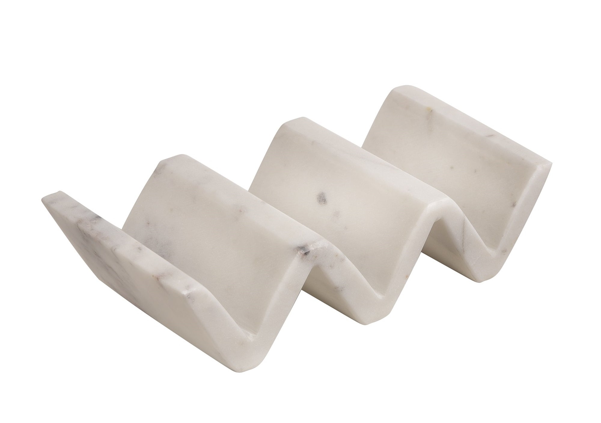 White Marble Taco Stand