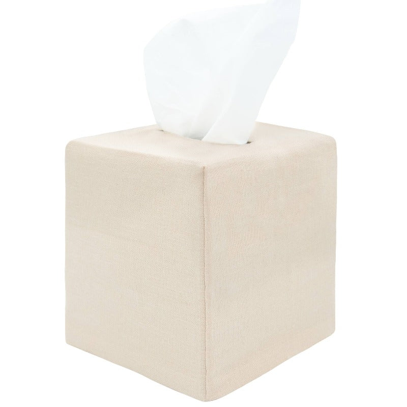 Oat Linen Tissue Box Cover