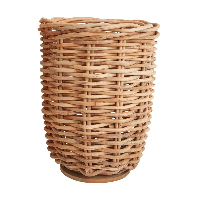Natural Rattan Tall Basket
