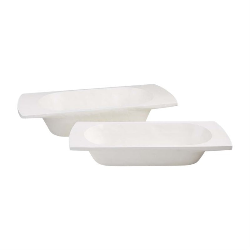 White Mango Wood Dough Bowl (2 Sizes)