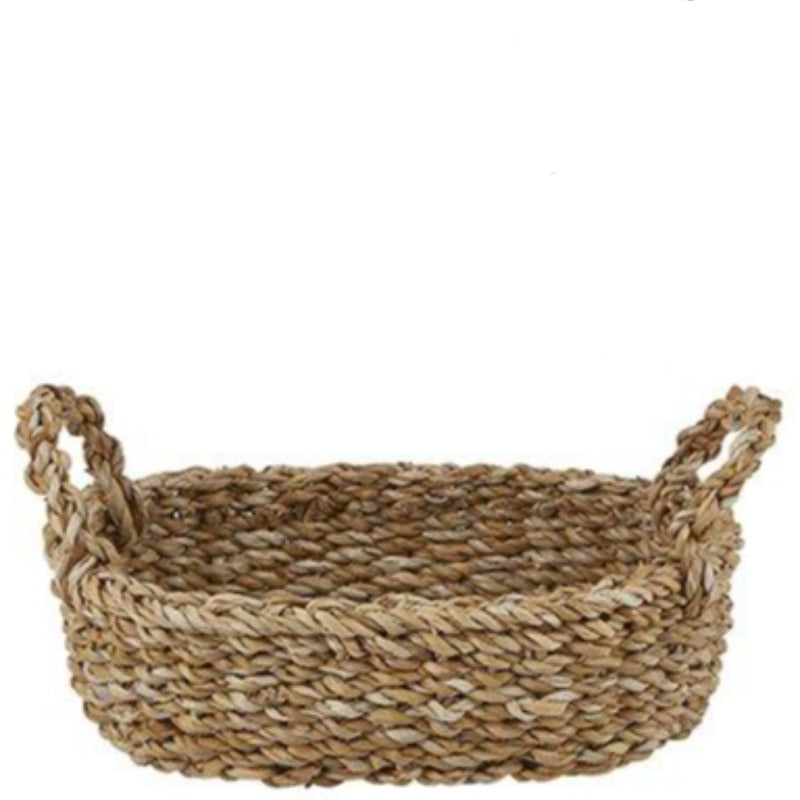 Woven Oval Basket Tray