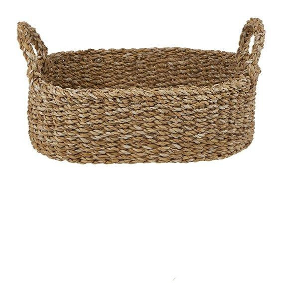 Woven Oval Basket Tray