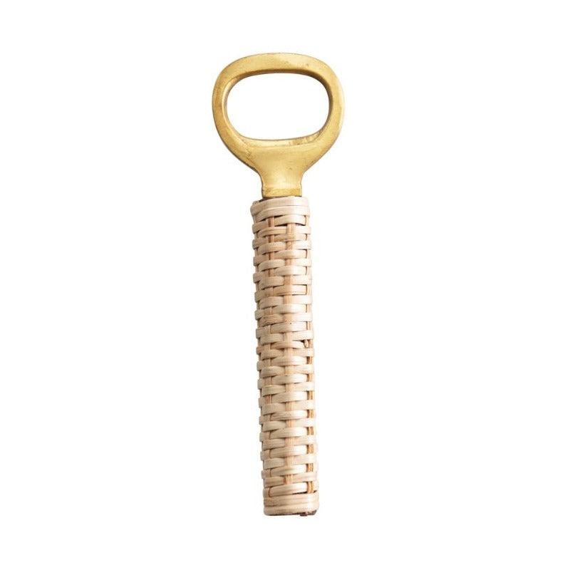 Bamboo Wrapped Brass Bottle Opener