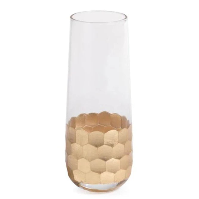 Gold Leaf Champagne Flute