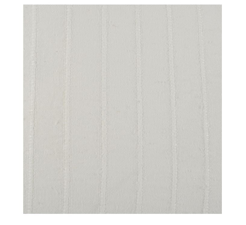 White Woven Stripe Pillow - 22"x22"