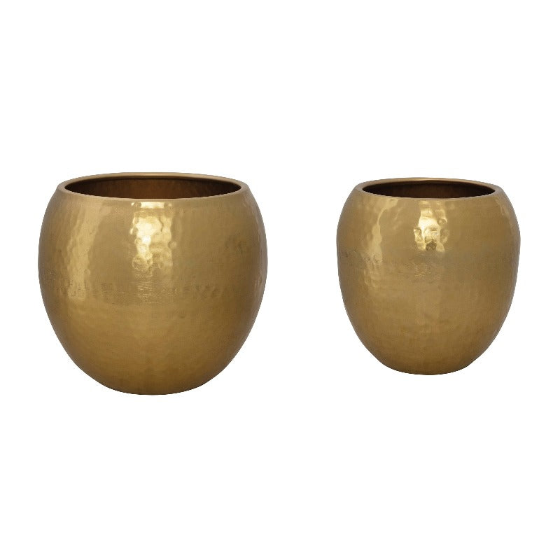 Hammered Brass Planter (2 Sizes)