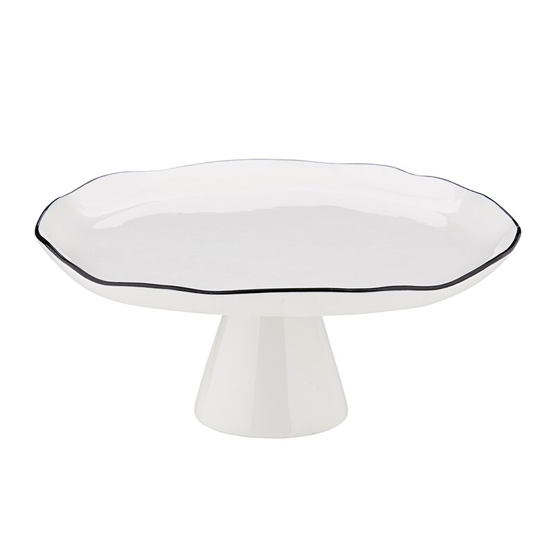 Pedestal Tray with Black Edge (2 Sizes)